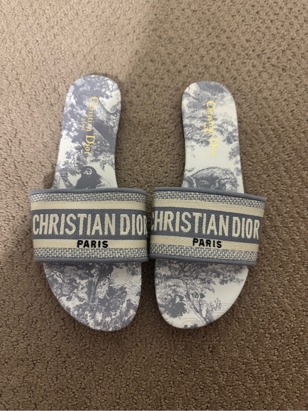 Elegant gray Slide Sandals